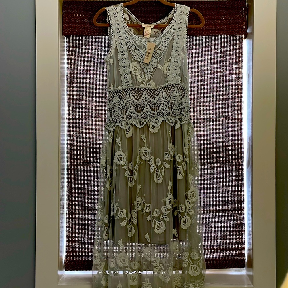 Sundance lace midi dress